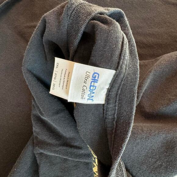 country blues band the Hankers black graphic tee sz XXL cowboy cotton western - Picture 5 of 6